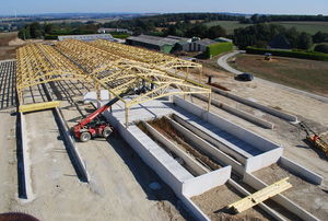 Stabulation vaches laitières Berthelot Charpentes